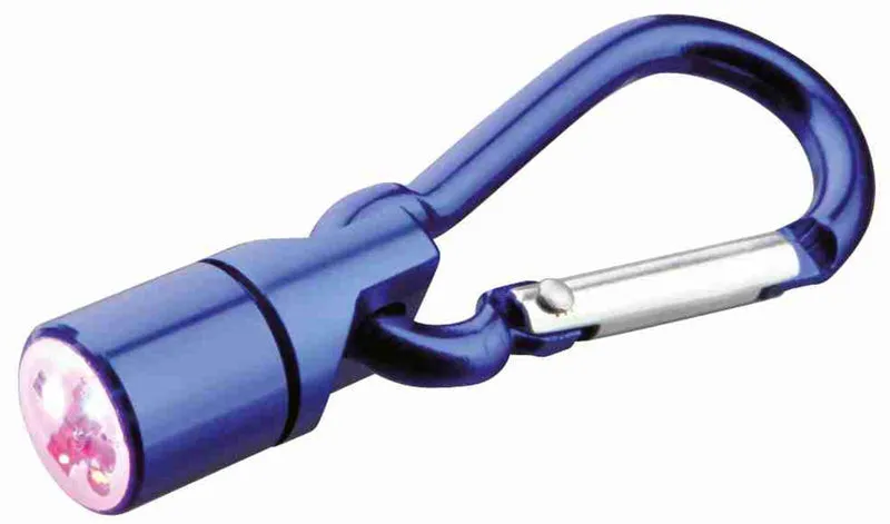 Leuchtanhänger Metallkarabiner mit LED für Hunde