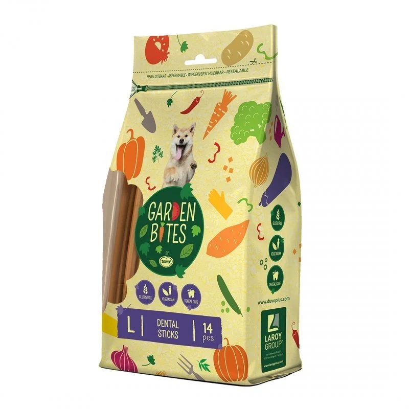 Duvo+ Garden Bites Dental Sticks – vegetarische Zahnpflege-Snacks für Hunde