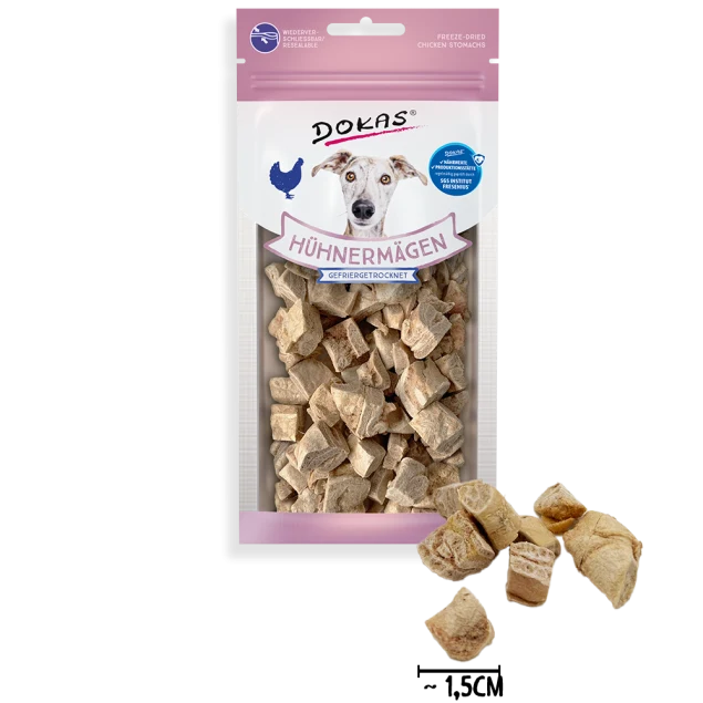 Dokas Hühnermägen gefriergetrocknet