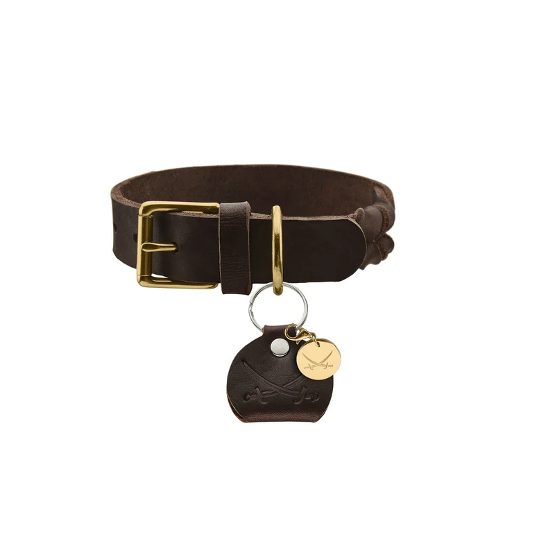 Leder Halsband Sansibar Solid