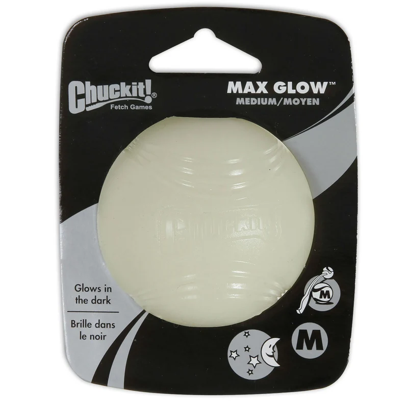 Chuckit Max Glow Ball für Hunde Ballschleuder