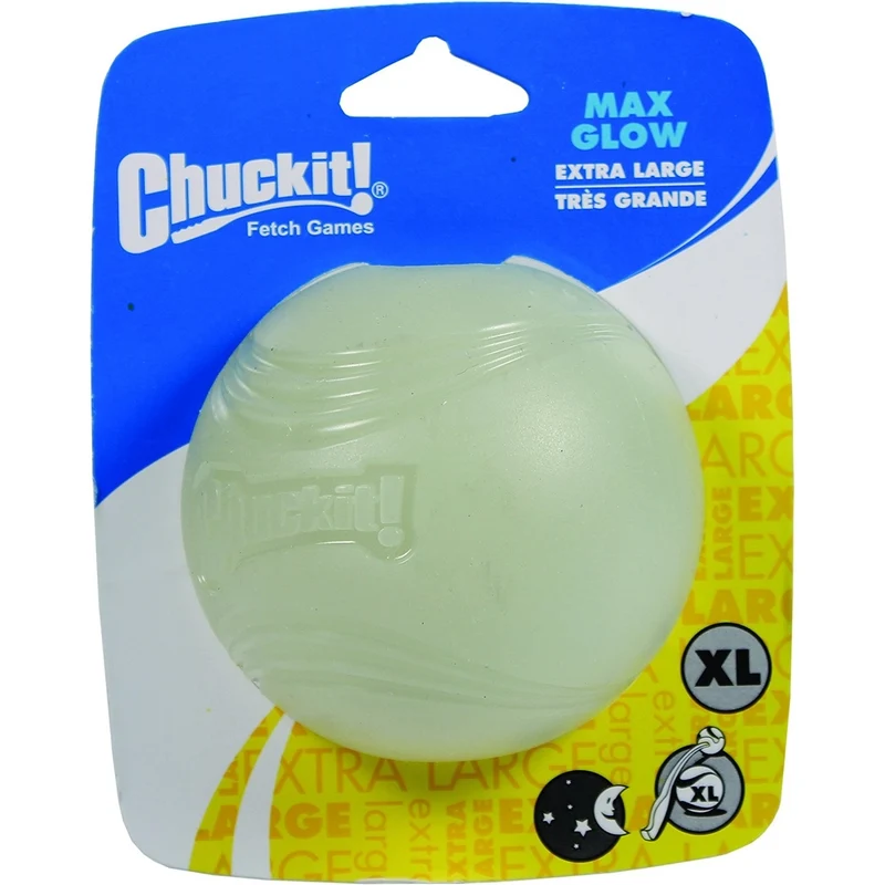 Chuckit Max Glow Ball für Hunde Ballschleuder