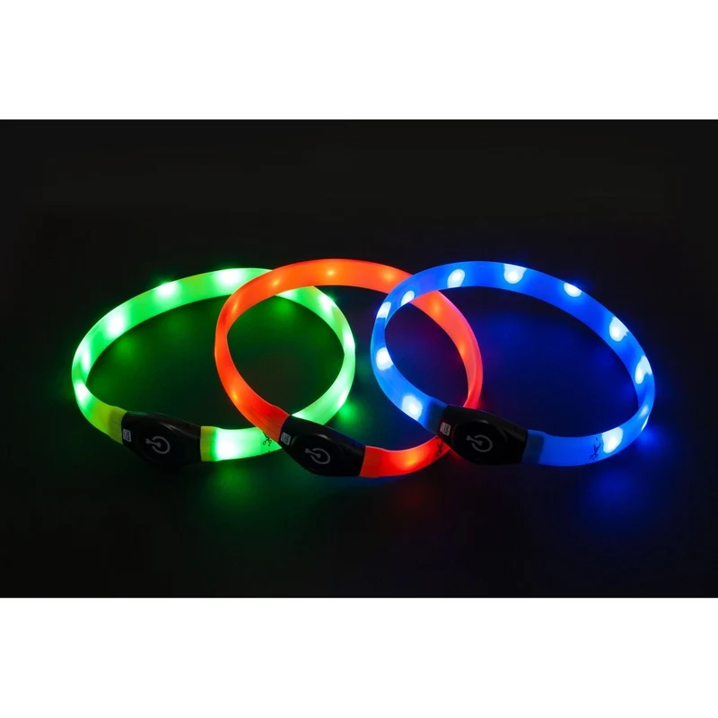 Visio Light Leuchthalsband LED für Hunde mit Langhaar