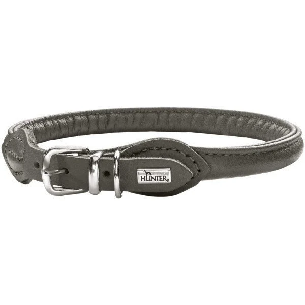 Hunter Hundehalsband Round & Soft Leder