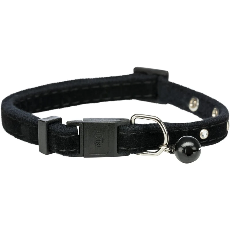 Samt Katzenhalsband mit Strass