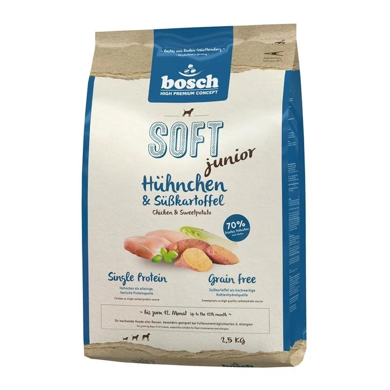 Bosch Soft Junior Hühnchen & Süßkartoffel Hundefutter