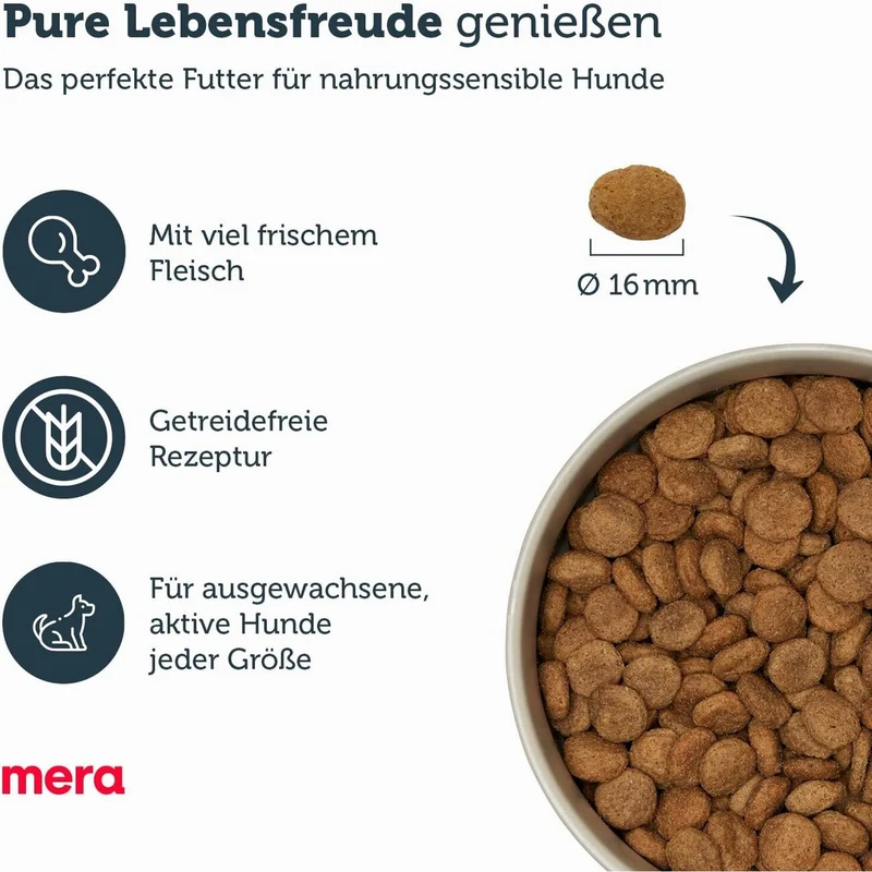 Mera Dog Pure Sensitive Truthahn & Kartoffel Hundefutter