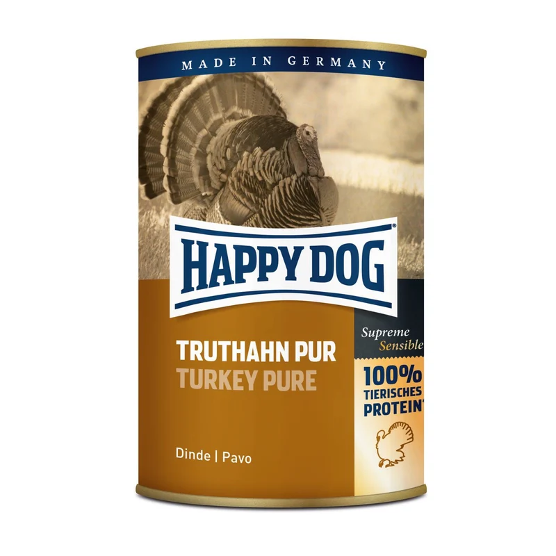 Happy Dog Nassfutter Dosen Truthahn Pur