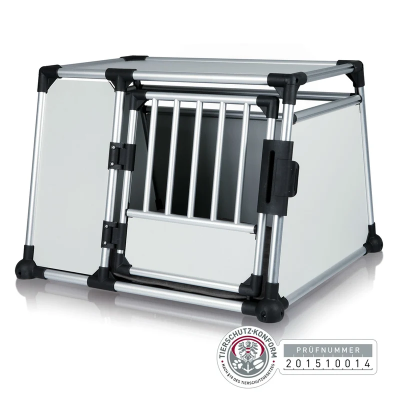 Hunde Transportbox Aluminium, Autobox Alu