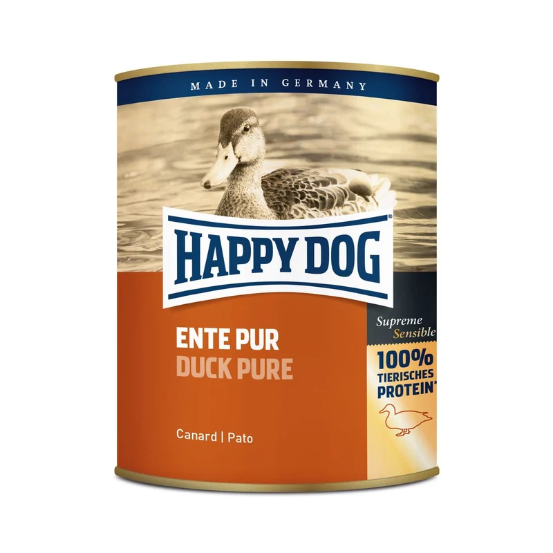Happy Dog Nassfutter Ente Pur