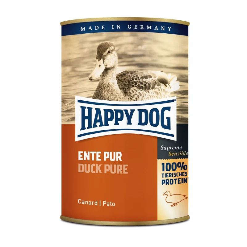 Happy Dog Nassfutter Ente Pur