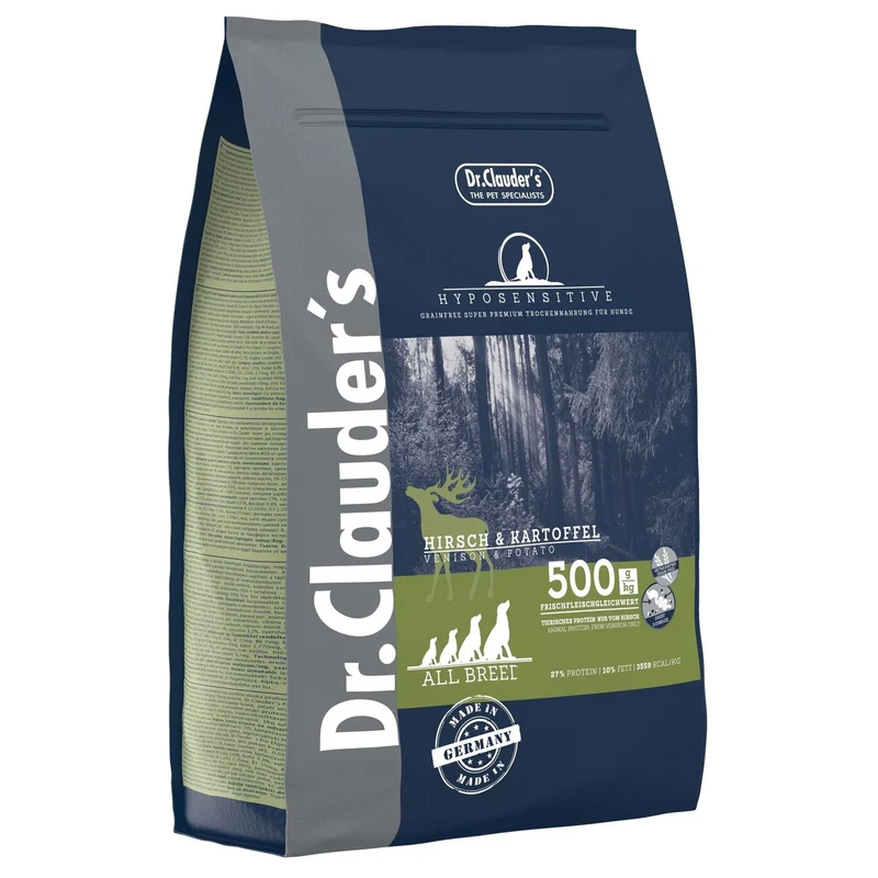 Hundefutter Hyposensitive Hirsch und Kartoffel