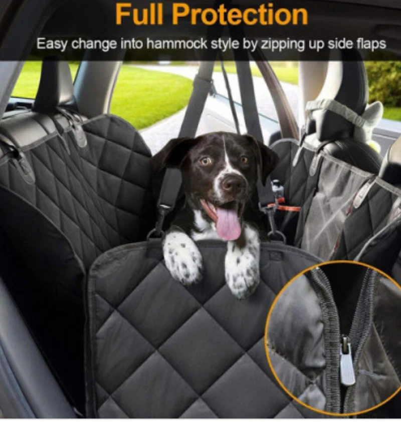 Premium Pet Car Seat Cover Hammock NonSlip Protector Mat Waterproof Cat Dog Back