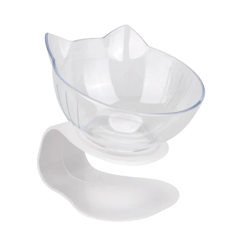 Durable Double Bowls Pet Food Water Feeder With Raised Stand Protection Cervical Non-slip Cat Bowl Dog Bowl Cat Dogs Feeder