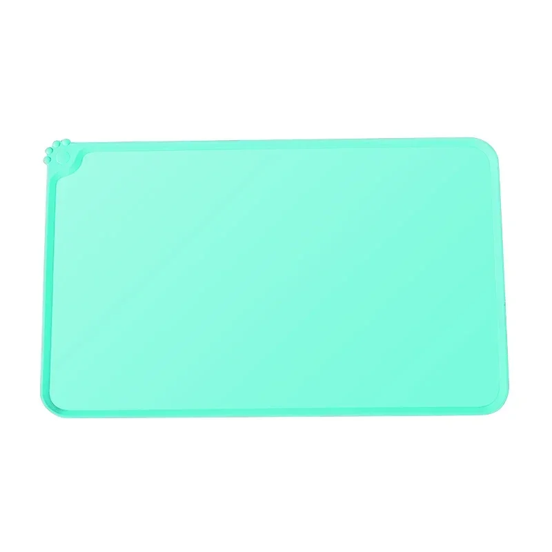 ilicone Waterproof Pet Mat For Dog Cat Pet Food Pad Pet Bowl Drinking Mat Dog Feeding Placemat Portable Outdoor Feeding