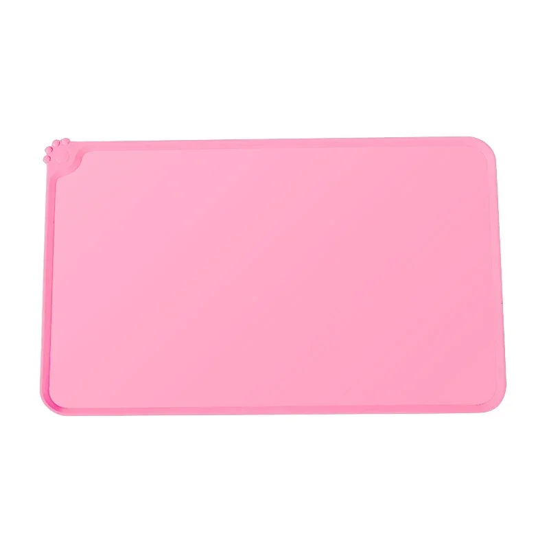 ilicone Waterproof Pet Mat For Dog Cat Pet Food Pad Pet Bowl Drinking Mat Dog Feeding Placemat Portable Outdoor Feeding