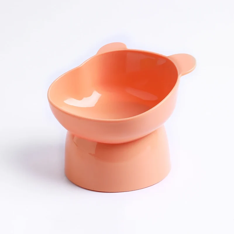 Pet food bowl Tilt high bottom neck protector against choking dog and cat birdbits against dumping pet feeding supplies