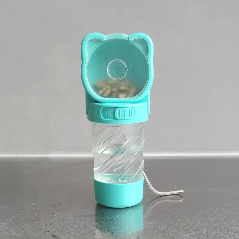 Dog Outing Water Cup Bottle Portable Cup Walking Dog Water Bottle Pet Drinking Water Feeding Food Waste Bag Multi-function Cup