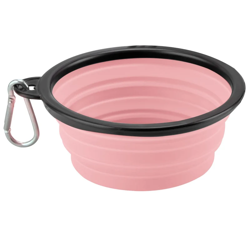 Furrybaby 1000ml Large Collapsible Dog Pet Folding Silicone Bowl Outdoor Travel Portable Puppy Food Container Feeder Dish Bowl