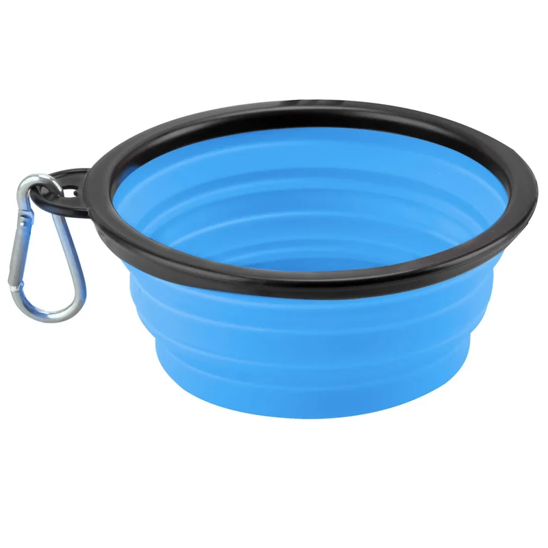 Furrybaby 1000ml Large Collapsible Dog Pet Folding Silicone Bowl Outdoor Travel Portable Puppy Food Container Feeder Dish Bowl