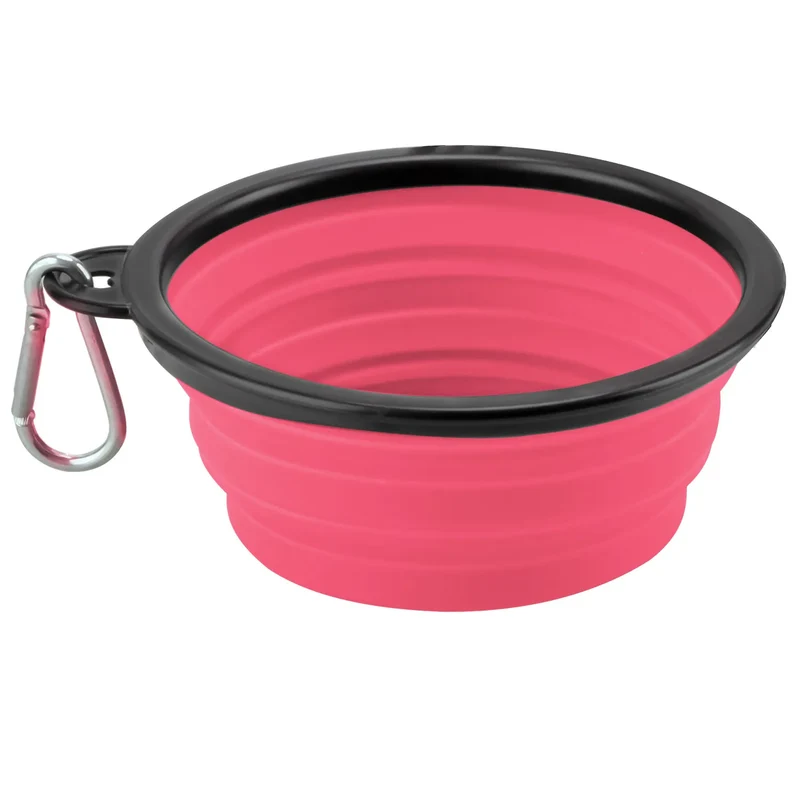 Furrybaby 1000ml Large Collapsible Dog Pet Folding Silicone Bowl Outdoor Travel Portable Puppy Food Container Feeder Dish Bowl