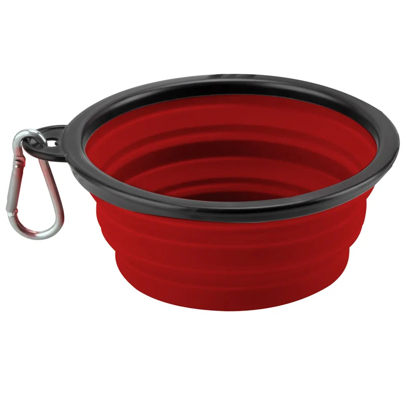 Furrybaby 1000ml Large Collapsible Dog Pet Folding Silicone Bowl Outdoor Travel Portable Puppy Food Container Feeder Dish Bowl