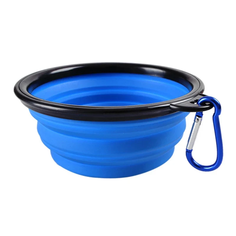 Pet Dog 2 in 1 Bottle Pet Feeder Dog Water Bottle Collapsible Folding Bowl Travel Outdoor Food Water Storage For Cat Dog Bowl