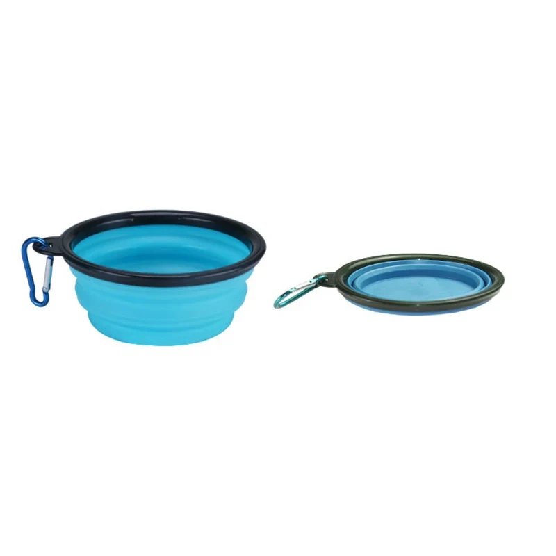 350ML Dog Bowl Portable Folding Pet Bowl Collapsible Silicone Water Bowl for Dog Outdoor Travel Puppy Food Container Feeder Dish