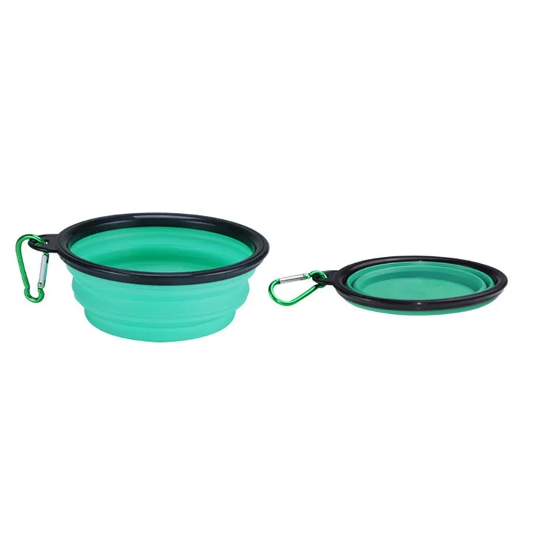 350ML Dog Bowl Portable Folding Pet Bowl Collapsible Silicone Water Bowl for Dog Outdoor Travel Puppy Food Container Feeder Dish