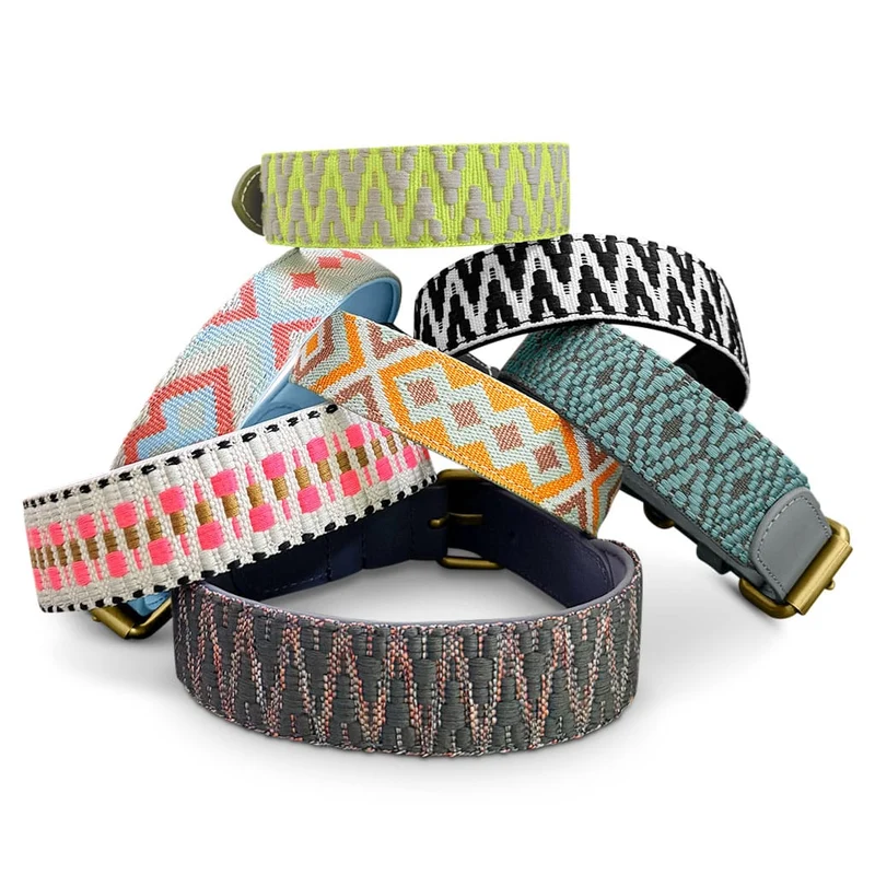 Hundehalsband – Anthrazit/Eisblau – Kollektion Très Chic Hey Lana