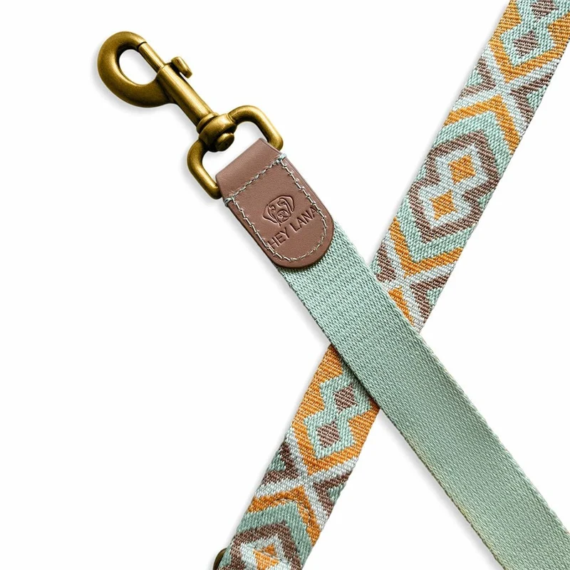 Hey Lana Führleine Mint/Orange – verstellbar & handsfree