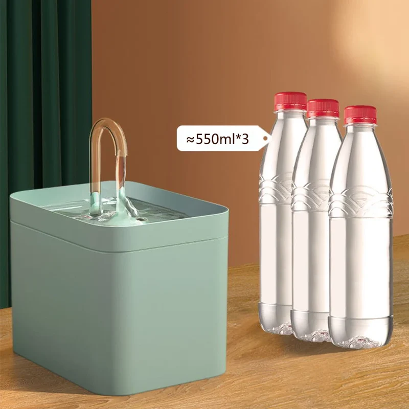 1.5L Cat Water Fountain Auto Filter Mute Cat Dog Drinker Bowl Recirculate Filtring Drinker for Cats Pet Water Dispenser