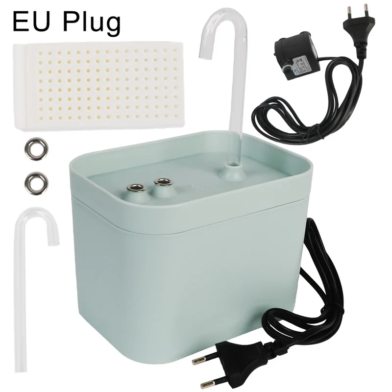 For Cats Pet Water Recirculate Filtring Auto Filter Cat Drinker Bowl 1.5L Cat Water Fountain Mute USB Electric Dispenser