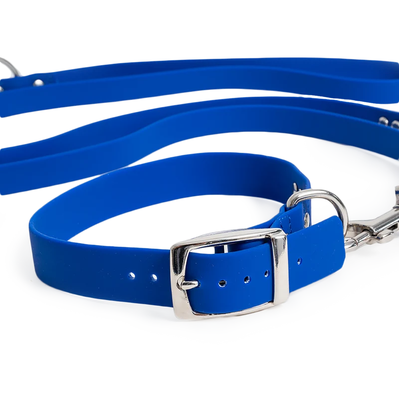 Hundehalsband Soft Vinyl Kobaltblau