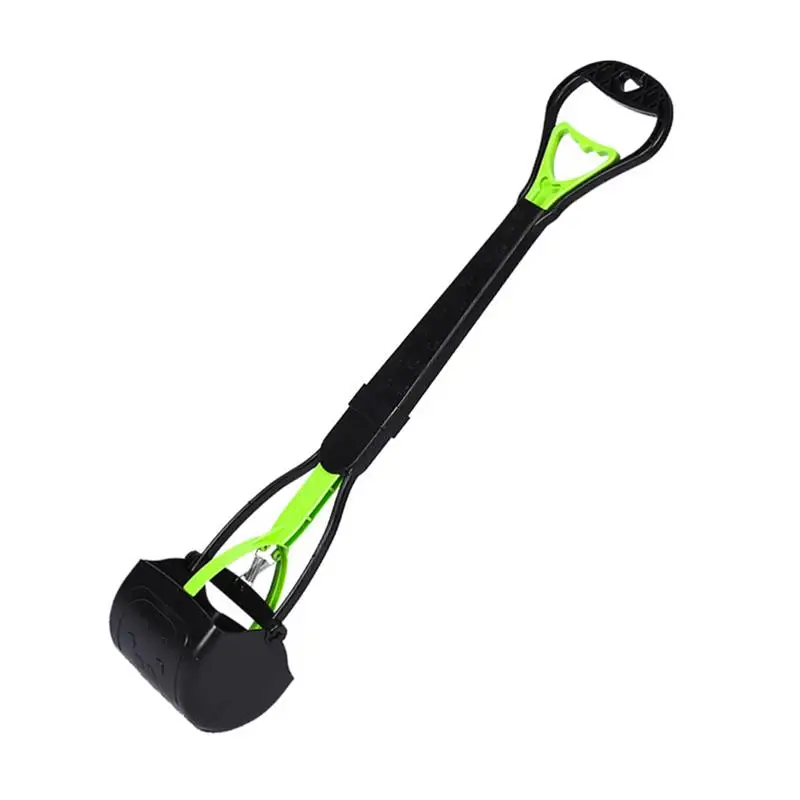 Pet Pooper Scooper Foldable Long Handle 60CM Dog Cat Waste Picker Jaw Poop Cleaning Tools Outdoor Pet Supplies Poop Clip Plasti