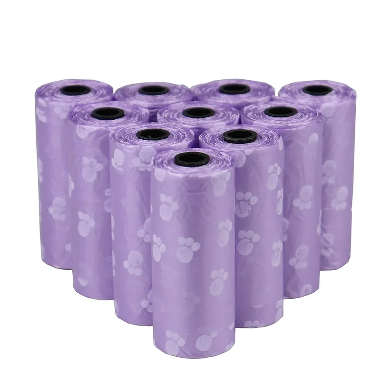 Pet Supplies Dog Poop Bags for Waste Refuse Cleanup 10-50Roll(15 Bag/ Roll)Puppy Cat Pooper Scooper Bag Rolls Outdoor Clean