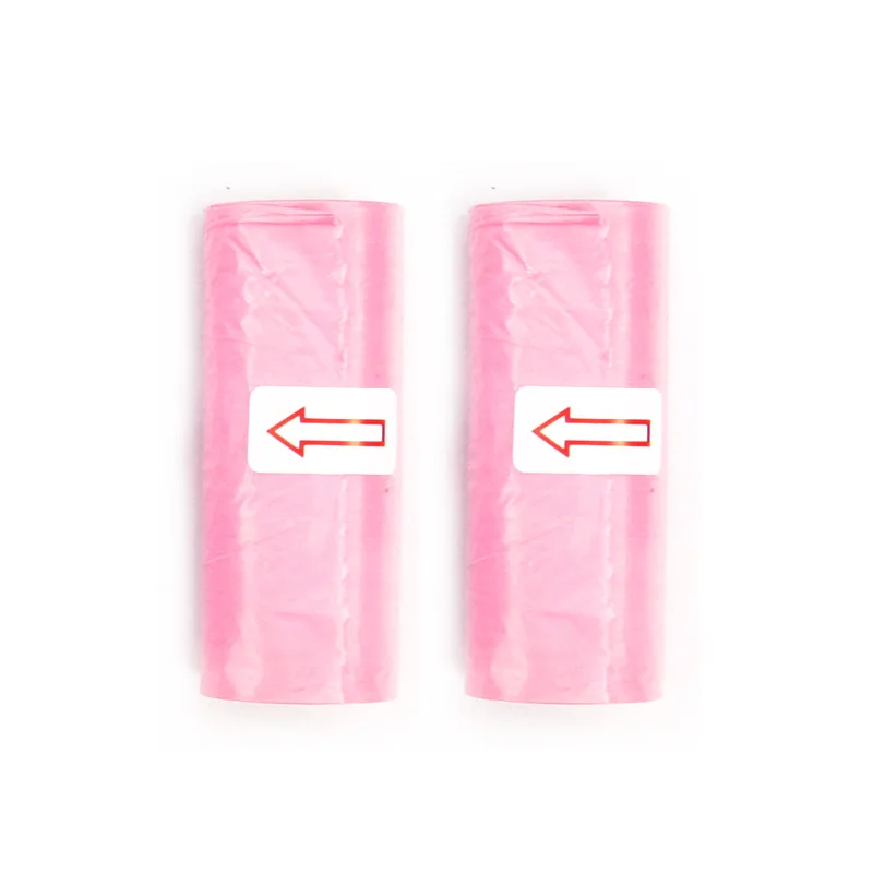 5-15 Roll Pet Poop Bags Disposable Dog Waste Collector Garbage Puppy With Paw Prints Pooper Bag Small Rolls Outdoor Clean