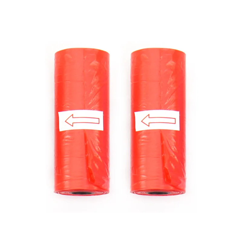 5-15 Roll Pet Poop Bags Disposable Dog Waste Collector Garbage Puppy With Paw Prints Pooper Bag Small Rolls Outdoor Clean