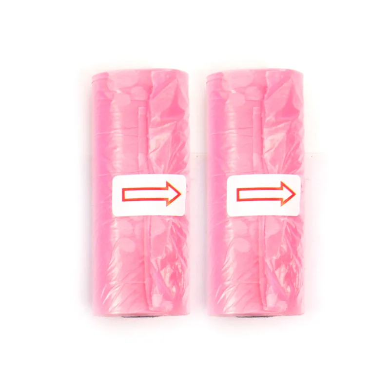 5-15 Roll Pet Poop Bags Disposable Dog Waste Collector Garbage Puppy With Paw Prints Pooper Bag Small Rolls Outdoor Clean