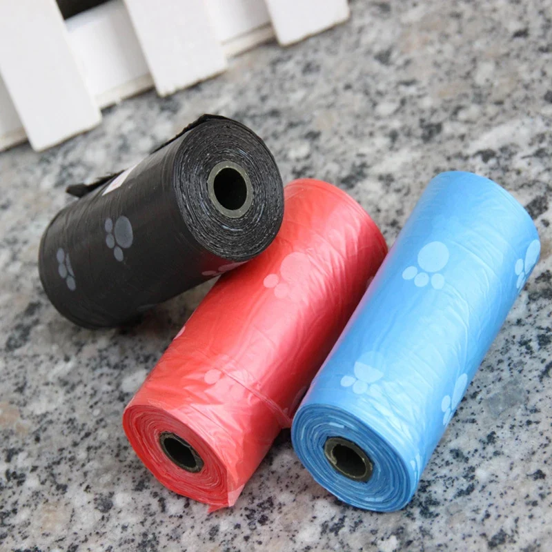 Biodegradable Pet Dog Poop Bag Zero Waste Dog Pooper Bags Paw Doggy Litter Poop Bag Dispenser Pets Products For Dogs