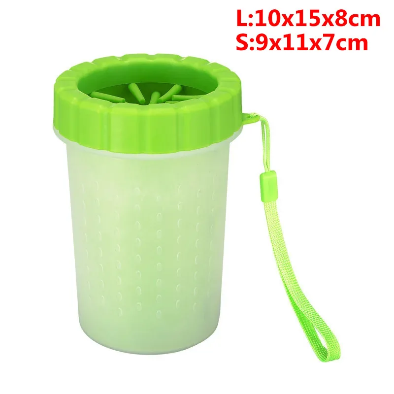 Dog Foot Cup Paw Washer Cleaner Dog Cat Foot Cleaning Brush Soft Silicone Dog Paw Cleaning Dog Paw Cleaning Bucket Accessories