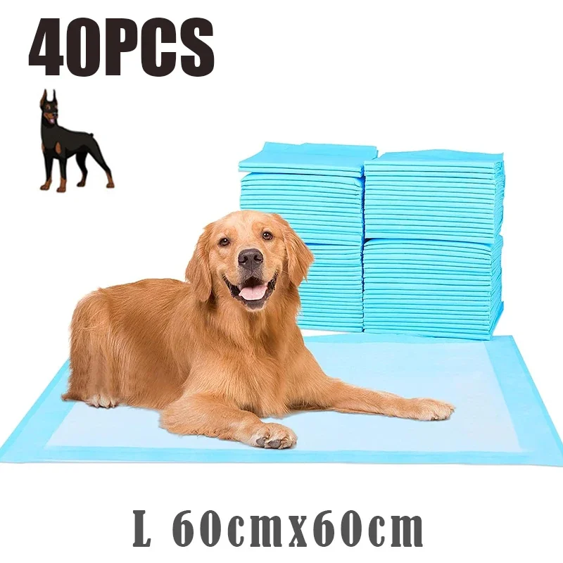 120PCS Thickened Absorbent Dog Puppy Training Pads Pet Disposable Diapers Cat Dog Pee Pads Leak-Proof Pet Urine Mat Quick Dry