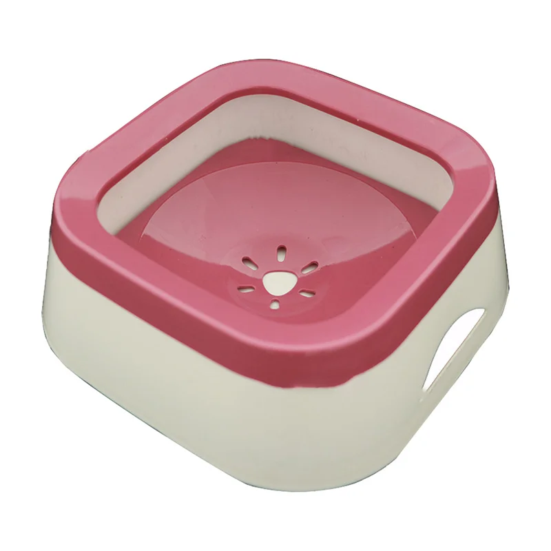 1L Dog Drinking Water Bowls 1000ml Floating Non-Wetting Mouth Cat Slow Anti-Overflow Water Feeding Dispenser Large Capacity