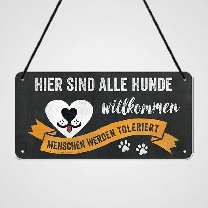 PFOTENSCHILD | Türschild aus Blech