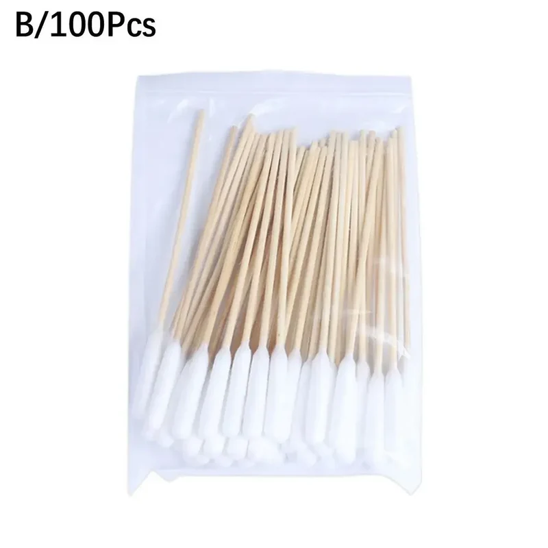 50/100Pcs Pet Ear Cleaner Cotton Buds Animal Ear Cleaner Cotton Swab Sticks Cotton Buds For Dog Cat Ear Wax Removal Pet Sup R4T7