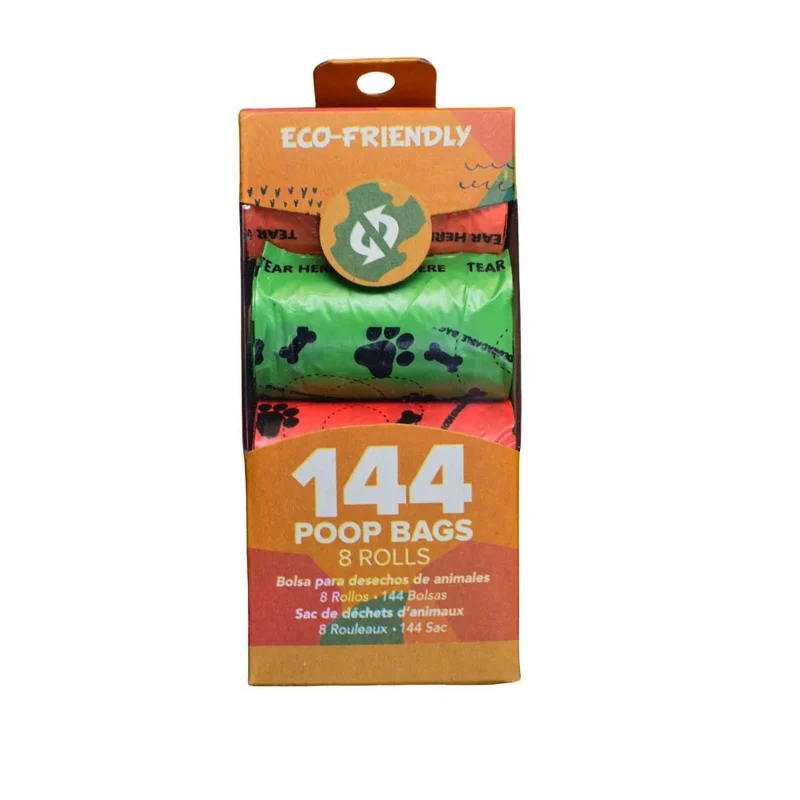 Cleaning Outdoors Biodegradable Pet Fecal Collect Bag Pet Pooper Bags Pet 18 Bags/Roll Dog Kitten Poop Garbage Bag Pet Hygiene