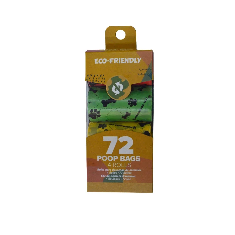Cleaning Outdoors Biodegradable Pet Fecal Collect Bag Pet Pooper Bags Pet 18 Bags/Roll Dog Kitten Poop Garbage Bag Pet Hygiene