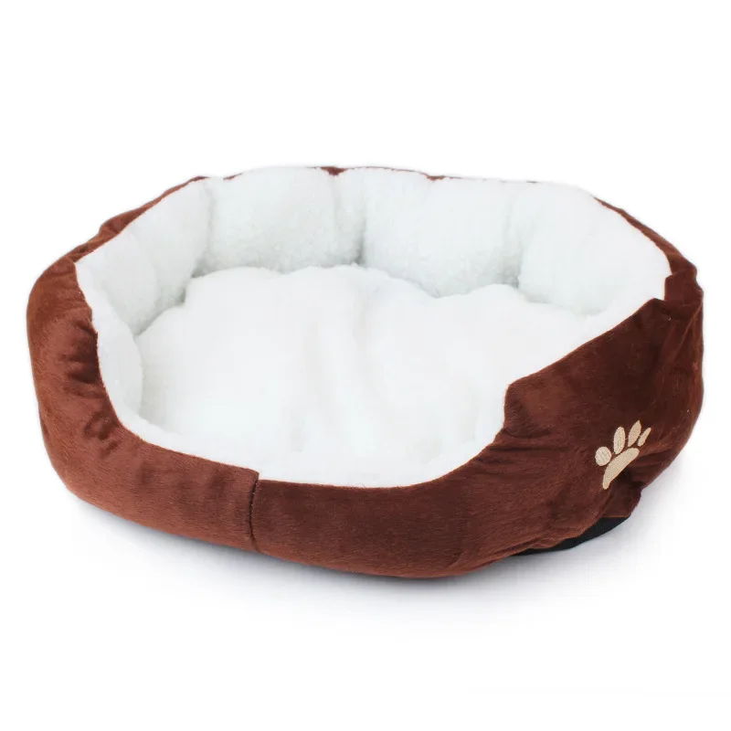 Christmas Small and Large Size Lambswool Kennel Teddy Bichon Pet Bed Mat Supplies Super Soft Dog Bed Plush Cat Mat