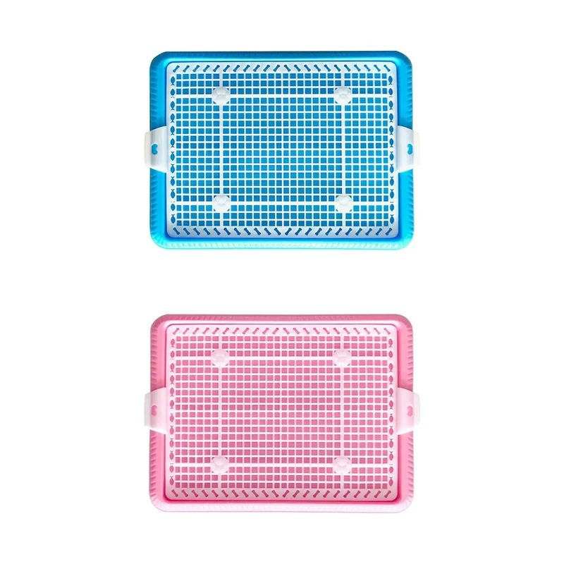 Dog Litter Boxes Indoor Outdoor Dog Potty Tray Toilet Puppy Pee Pad Holder Mesh Training Tray for Small Size Dogs