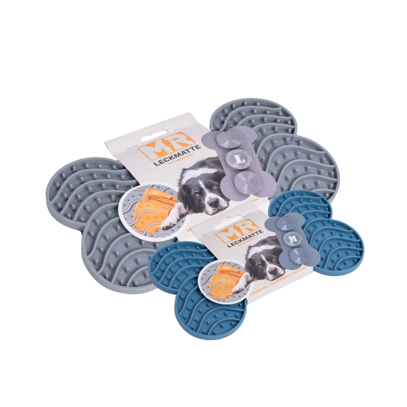 Leckmatte KNOCHEN mit Saugnäpfen